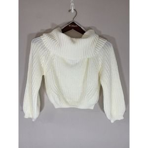 Lulu's Cream Cowl Neck Sweater